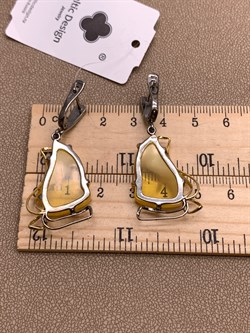 *Серьги Янтарь арт. 43020102519-956, (Вес 8,53г) - фото 314750 *Серьги Янтарь арт. 43020102519-956, (Вес 8,53г) - фото 314750