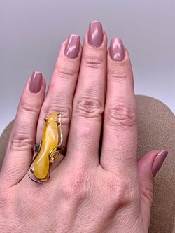 *Кольцо р.16,5 Янтарь арт. 43030102519-199, (Вес 7,15г) - фото 314804 *Кольцо р.16,5 Янтарь арт. 43030102519-199, (Вес 7,15г) - фото 314804