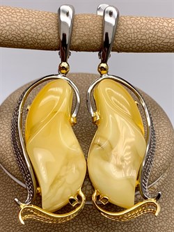 *Серьги Янтарь арт. 63020116546-945, (Вес 12,23г) - фото 314866 *Серьги Янтарь арт. 63020116546-945, (Вес 12,23г) - фото 314866