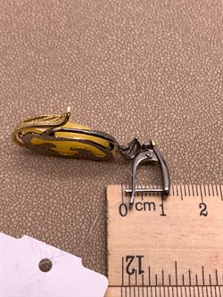 *Серьги Янтарь арт. 43020116546-804, (Вес 9,68г) - фото 314886