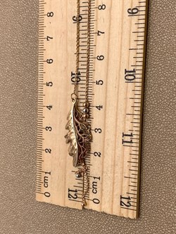 *Колье р.54-50 Лист дуба цв Красное арт. 07-0197-00-000-1110-48-126 вес 3,55 г - фото 314947 *Колье р.54-50 Лист дуба цв Красное арт. 07-0197-00-000-1110-48-126 вес 3,55 г - фото 314947