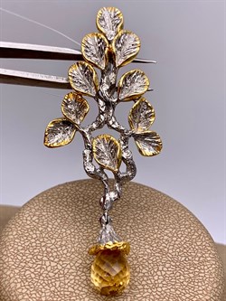 *Подвеска Цитрин Арт 3259-Цитрин-9,09 Вес 9,09 г - фото 314987 *Подвеска Цитрин Арт 3259-Цитрин-9,09 Вес 9,09 г - фото 314987