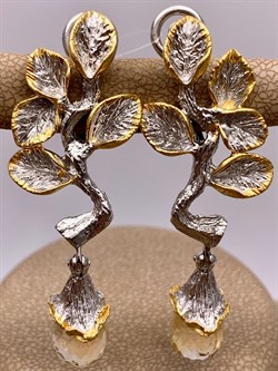 *Серьги Цитрин Арт 2444-Цитрин Вес 12,36 г - фото 314990 *Серьги Цитрин Арт 2444-Цитрин Вес 12,36 г - фото 314990