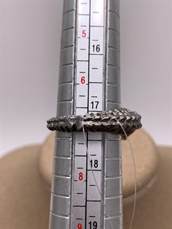 *Кольцо р.18 Скелетон Раухтопаз Дымчатый Кварц Арт 1274 Вес 6,62 г - фото 315027