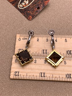 *Серьги Раухтопаз Дымчатый Кварц Арт 2326 Вес 8,73 г - фото 315045