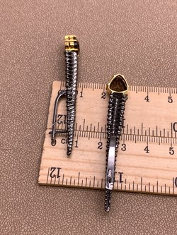 *Серьги Скелетон Раухтопаз Дымчатый Кварц Арт 2136 Вес 14,83 г - фото 315066 *Серьги Скелетон Раухтопаз Дымчатый Кварц Арт 2136 Вес 14,83 г - фото 315066