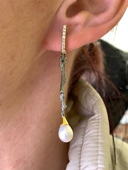 *Серьги Белый Жемчуг Арт 2229 Вес 5,58 г - фото 315081 *Серьги Белый Жемчуг Арт 2229 Вес 5,58 г - фото 315081