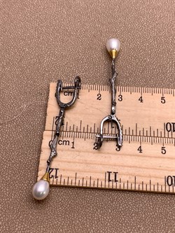 *Серьги Белый Жемчуг Арт 2229 Вес 5,58 г - фото 315082 *Серьги Белый Жемчуг Арт 2229 Вес 5,58 г - фото 315082