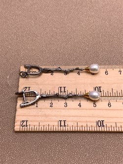 *Серьги Белый Жемчуг Арт 2229 Вес 5,58 г - фото 315083 *Серьги Белый Жемчуг Арт 2229 Вес 5,58 г - фото 315083