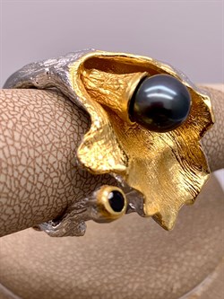 *Кольцо р.17 Черный Жемчуг Арт 1298 Вес 12,25 г - фото 315088 *Кольцо р.17 Черный Жемчуг Арт 1298 Вес 12,25 г - фото 315088