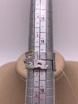 *Кольцо р.16 Поцелуйчик Жемчуг Арт 1207-8,55 Вес 8,55 г - фото 315099