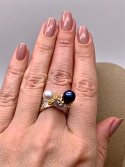 *Кольцо р.16-17 Поцелуйчик Жемчуг Арт 1207-8,51 Вес 8,51 г - фото 315126 *Кольцо р.16-17 Поцелуйчик Жемчуг Арт 1207-8,51 Вес 8,51 г - фото 315126