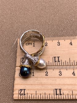 *Кольцо р.16-17 Поцелуйчик Жемчуг Арт 1207-8,51 Вес 8,51 г - фото 315127 *Кольцо р.16-17 Поцелуйчик Жемчуг Арт 1207-8,51 Вес 8,51 г - фото 315127