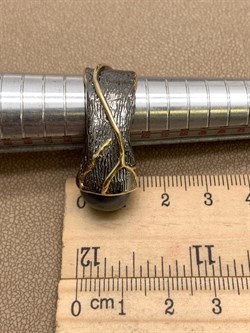 *Кольцо р.17 Улитка Черный Жемчуг Арт 1087 Вес 14,96 г - фото 315138 *Кольцо р.17 Улитка Черный Жемчуг Арт 1087 Вес 14,96 г - фото 315138