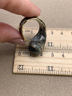 *Кольцо р.17 Улитка Черный Жемчуг Арт 1087 Вес 14,96 г - фото 315148 *Кольцо р.17 Улитка Черный Жемчуг Арт 1087 Вес 14,96 г - фото 315148