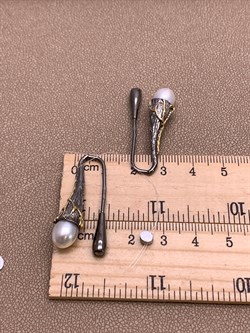 *Серьги Петли Белый Жемчуг Арт 2095-10,25 Вес 10,25 г - фото 315169 *Серьги Петли Белый Жемчуг Арт 2095-10,25 Вес 10,25 г - фото 315169