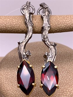 *Серьги Гранат Пироп Арт 2152 Вес 9.54 г - фото 315193 *Серьги Гранат Пироп Арт 2152 Вес 9.54 г - фото 315193