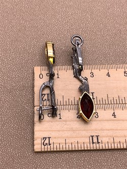 *Серьги Гранат Пироп Арт 2152 Вес 9.54 г - фото 315195 *Серьги Гранат Пироп Арт 2152 Вес 9.54 г - фото 315195