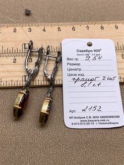 *Серьги Гранат Пироп Арт 2152 Вес 9.54 г - фото 315198 *Серьги Гранат Пироп Арт 2152 Вес 9.54 г - фото 315198