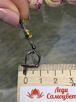 *Серьги Хризолит Арт 2437 Вес 6,06 г - фото 315238