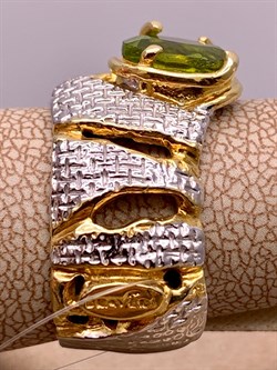 *Кольцо р.17,5 Хризолит Арт 1085-хризолит Вес 9,11 г - фото 315250 *Кольцо р.17,5 Хризолит Арт 1085-хризолит Вес 9,11 г - фото 315250