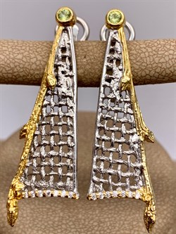 *Серьги Хризолит Арт 2215 Вес 6,99 г - фото 315270 *Серьги Хризолит Арт 2215 Вес 6,99 г - фото 315270