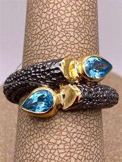 *Кольцо р.18 Голубой Топаз Арт 1178 Вес 7,76 г - фото 315321 *Кольцо р.18 Голубой Топаз Арт 1178 Вес 7,76 г - фото 315321