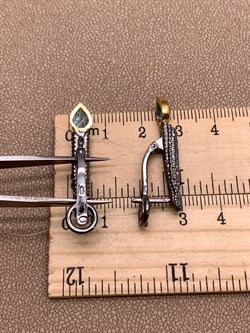 *Серьги Голубой Топаз Арт 2118-8,12 Вес 8,12 г - фото 315336 *Серьги Голубой Топаз Арт 2118-8,12 Вес 8,12 г - фото 315336