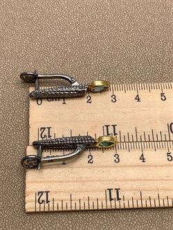 *Серьги Голубой Топаз Арт 2118-8,12 Вес 8,12 г - фото 315337 *Серьги Голубой Топаз Арт 2118-8,12 Вес 8,12 г - фото 315337