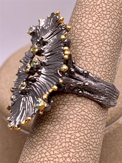 *Кольцо р.16,75 Голубой Топаз Арт 1868-топаз Вес 9,85 г - фото 315383 *Кольцо р.16,75 Голубой Топаз Арт 1868-топаз Вес 9,85 г - фото 315383