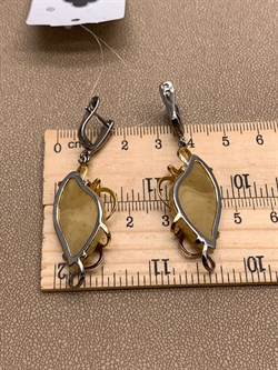 *Серьги Янтарь арт. 63020111519-311, (Вес 8,35г) - фото 315418 *Серьги Янтарь арт. 63020111519-311, (Вес 8,35г) - фото 315418