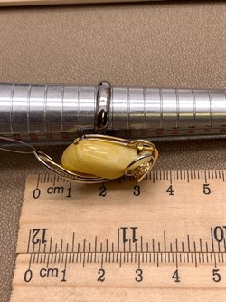 *Кольцо р.17 Янтарь арт. 73030111546-518, (Вес 7,8г) - фото 315444