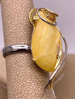 *Кольцо р.17 Янтарь арт. 73030111546-518, (Вес 7,8г) - фото 315447