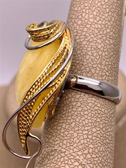 *Кольцо р.17 Янтарь арт. 73030111546-518, (Вес 7,8г) - фото 315448