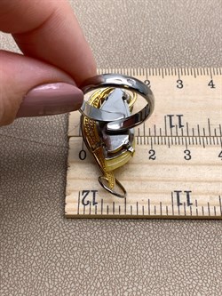 *Кольцо р.17 Янтарь арт. 73030111546-518, (Вес 7,8г) - фото 315453