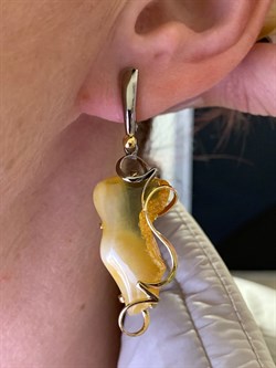 *Серьги Янтарь арт. 63020111520-298, (Вес 8,76г) - фото 315478 *Серьги Янтарь арт. 63020111520-298, (Вес 8,76г) - фото 315478