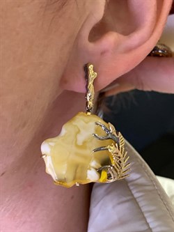 *Серьги Янтарь арт. 43022119541-097 (Вес 12,86г) - фото 315515 *Серьги Янтарь арт. 43022119541-097 (Вес 12,86г) - фото 315515