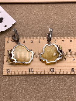 *Серьги Янтарь арт. 43022119541-097 (Вес 12,86г) - фото 315518 *Серьги Янтарь арт. 43022119541-097 (Вес 12,86г) - фото 315518