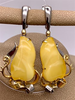 *Серьги Янтарь арт. 63020119541-581, (Вес 10,54г) - фото 315522 *Серьги Янтарь арт. 63020119541-581, (Вес 10,54г) - фото 315522