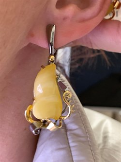 *Серьги Янтарь арт. 63020119541-581, (Вес 10,54г) - фото 315524 *Серьги Янтарь арт. 63020119541-581, (Вес 10,54г) - фото 315524