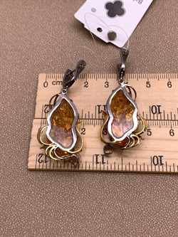 *Серьги Янтарь арт. 63020219541-321, (Вес 11,16г) - фото 315564 *Серьги Янтарь арт. 63020219541-321, (Вес 11,16г) - фото 315564