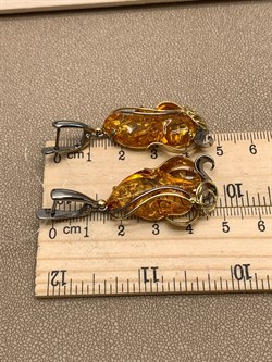 *Серьги Янтарь арт. 63020219541-321, (Вес 11,16г) - фото 315565 *Серьги Янтарь арт. 63020219541-321, (Вес 11,16г) - фото 315565