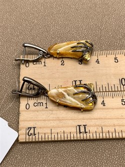 *Серьги Янтарь арт. 43020119541-508, (Вес 7,27г) - фото 315572 *Серьги Янтарь арт. 43020119541-508, (Вес 7,27г) - фото 315572