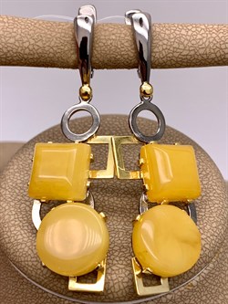 *Серьги Янтарь арт. 63020111561-516, (Вес 10,94г) - фото 315730 *Серьги Янтарь арт. 63020111561-516, (Вес 10,94г) - фото 315730