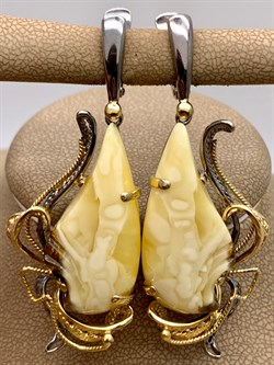 *Серьги Янтарь арт. 43020102546-955 (Вес 14,69г) - фото 315773 *Серьги Янтарь арт. 43020102546-955 (Вес 14,69г) - фото 315773