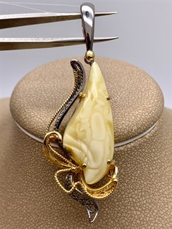 *Кулон Янтарь арт. 43010102546-447 (Вес 6,71г) - фото 315776 *Кулон Янтарь арт. 43010102546-447 (Вес 6,71г) - фото 315776