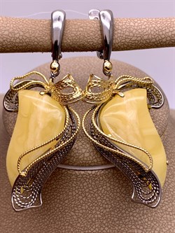 *Серьги Янтарь арт. 63020102546-162, (Вес 13,22г) - фото 315792 *Серьги Янтарь арт. 63020102546-162, (Вес 13,22г) - фото 315792