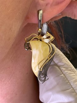 *Серьги Янтарь арт. 63020102546-162, (Вес 13,22г) - фото 315796 *Серьги Янтарь арт. 63020102546-162, (Вес 13,22г) - фото 315796