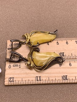 *Серьги Янтарь арт. 63020102546-162, (Вес 13,22г) - фото 315799 *Серьги Янтарь арт. 63020102546-162, (Вес 13,22г) - фото 315799