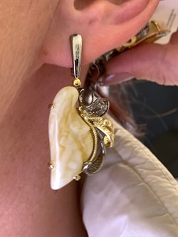 *Серьги Янтарь арт. 43022102546-034 (Вес 13,06 г) - фото 315843 *Серьги Янтарь арт. 43022102546-034 (Вес 13,06 г) - фото 315843